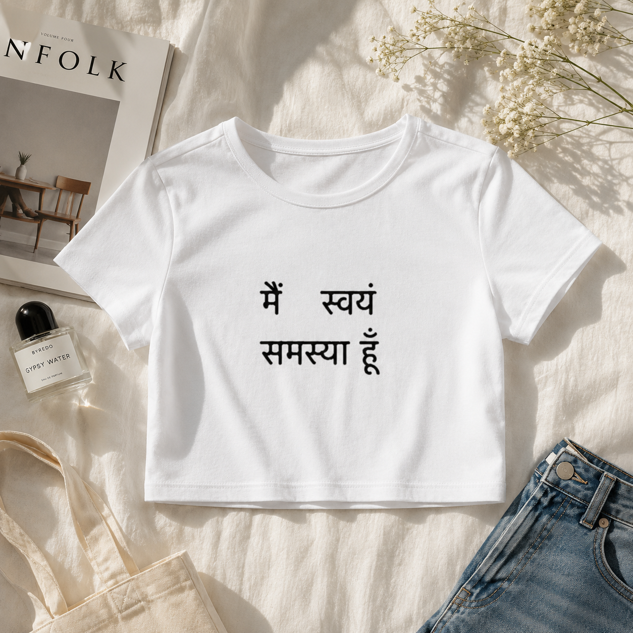Main swayam smasya hu | Baby Tee | DTG printed