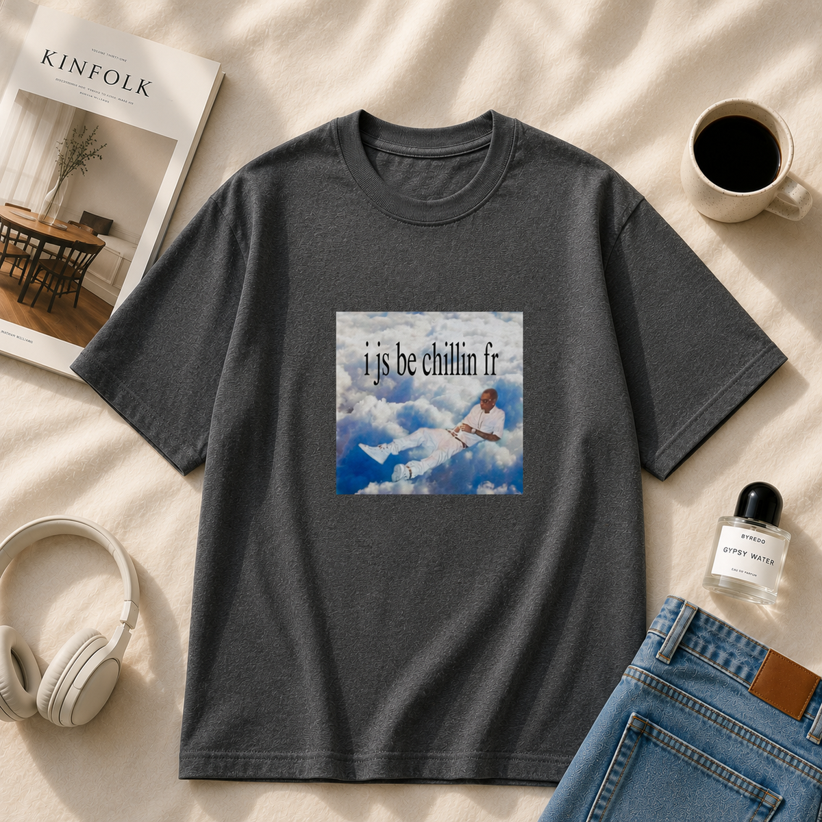 I js be chillin fr | Classic Crew T-Shirt | DTG printed