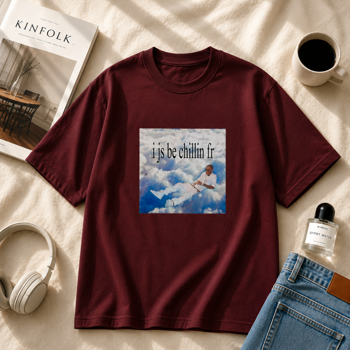 I js be chillin fr | Classic Crew T-Shirt | DTG printed
