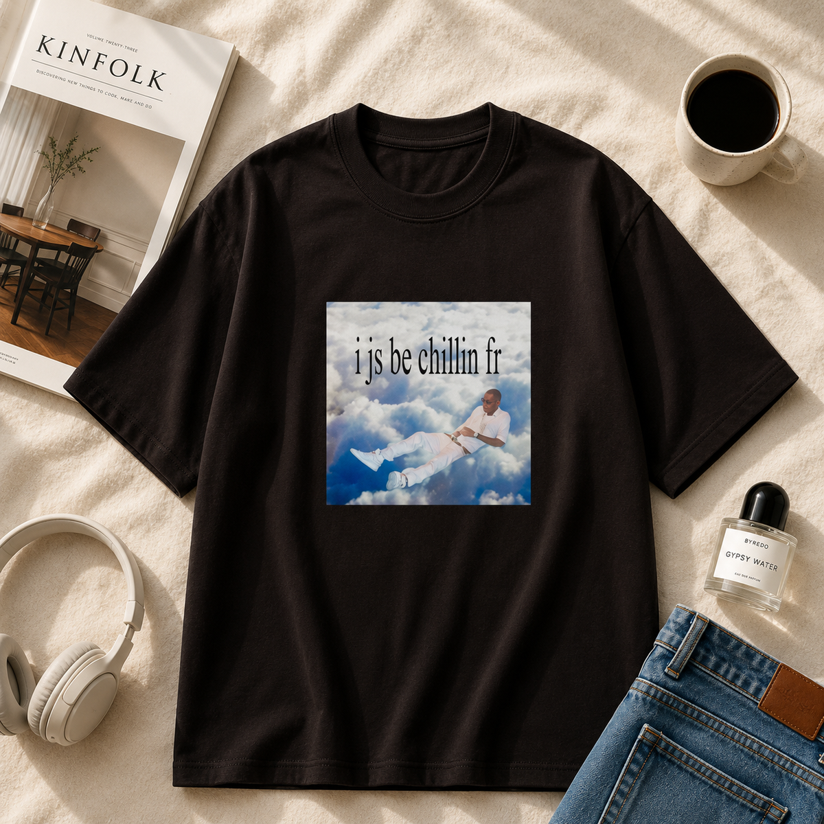 I js be chillin fr | Classic Crew T-Shirt | DTG printed