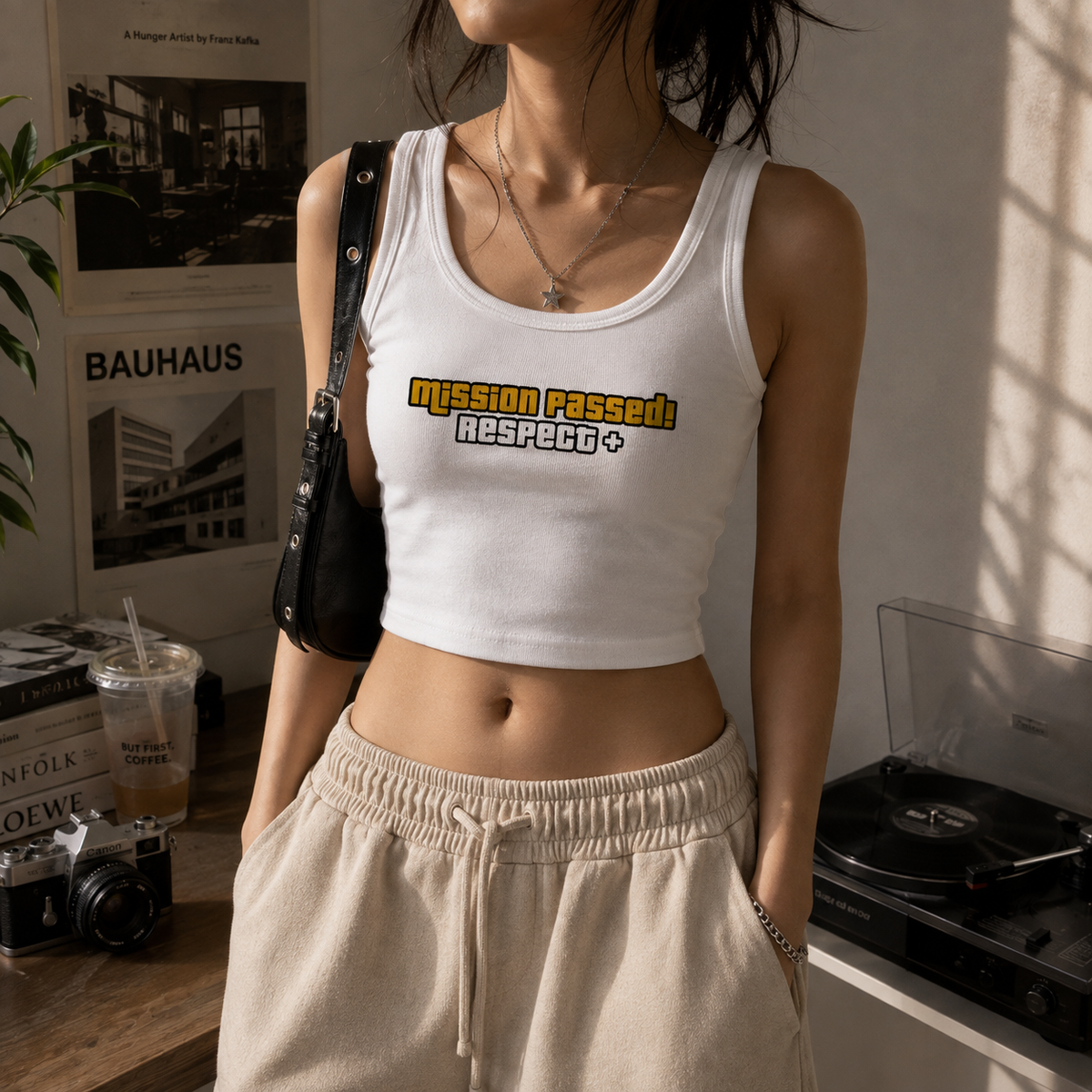 Mission Passed | Crop Tank | DTG printed