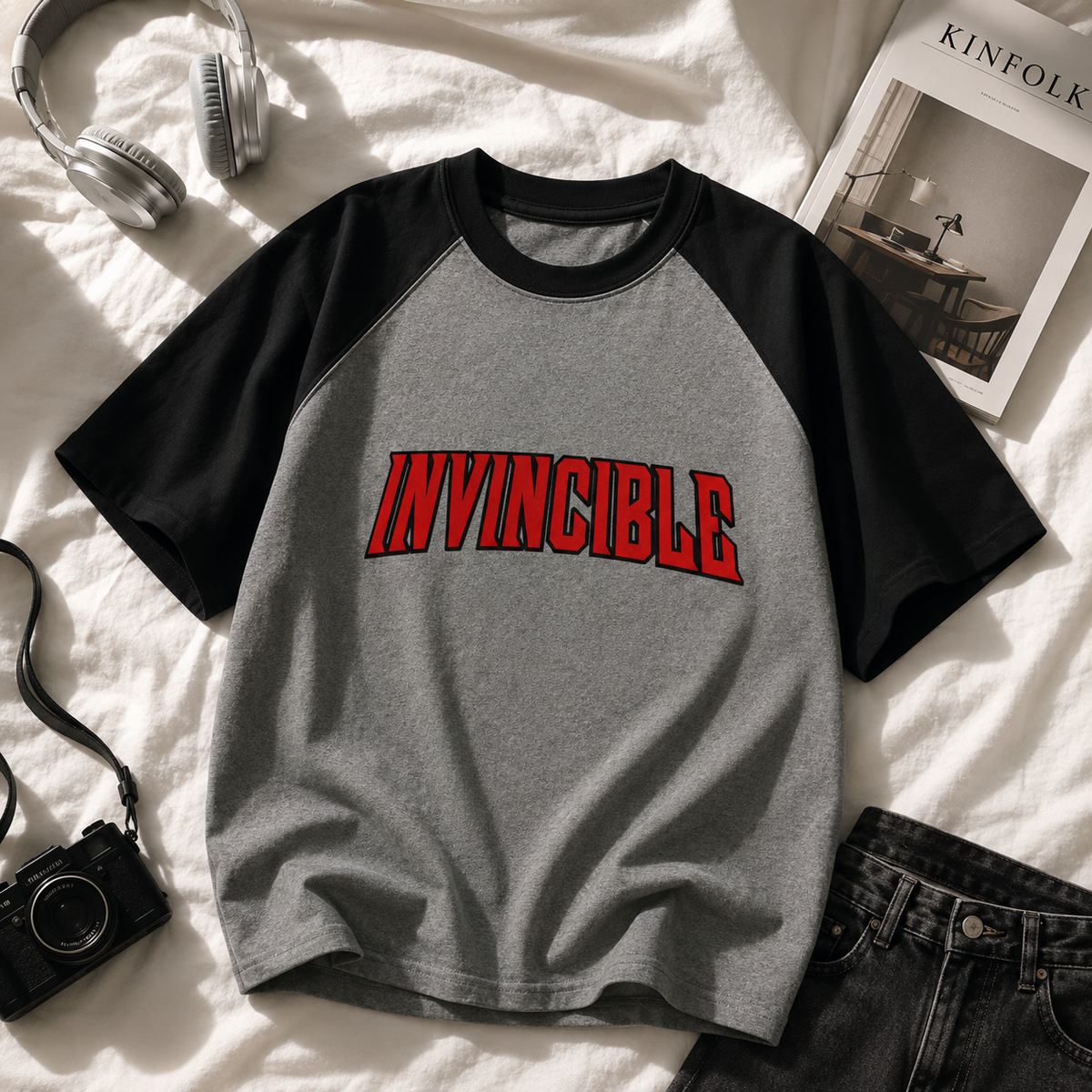 Invincible | Oversized Raglan | DTG printed