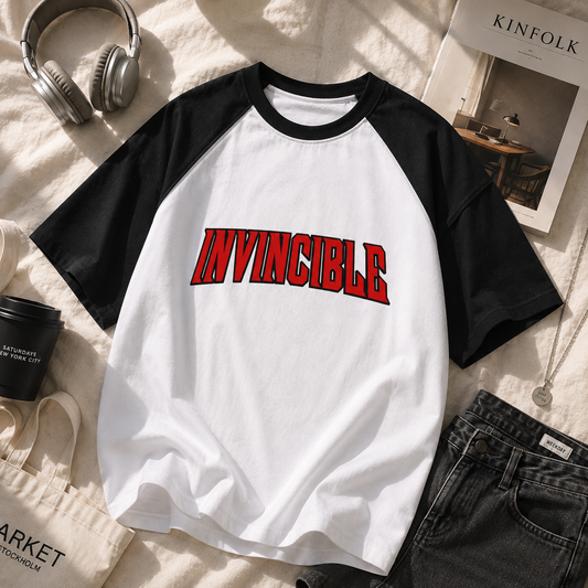 Invincible | Oversized Raglan | DTG printed