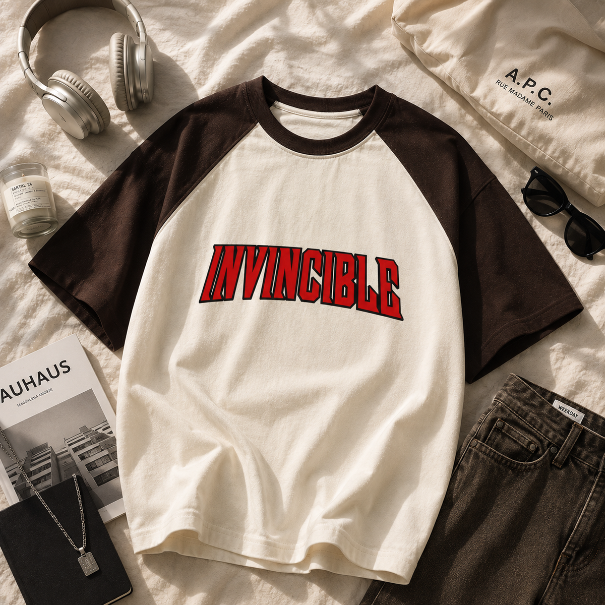 Invincible | Oversized Raglan | DTG printed