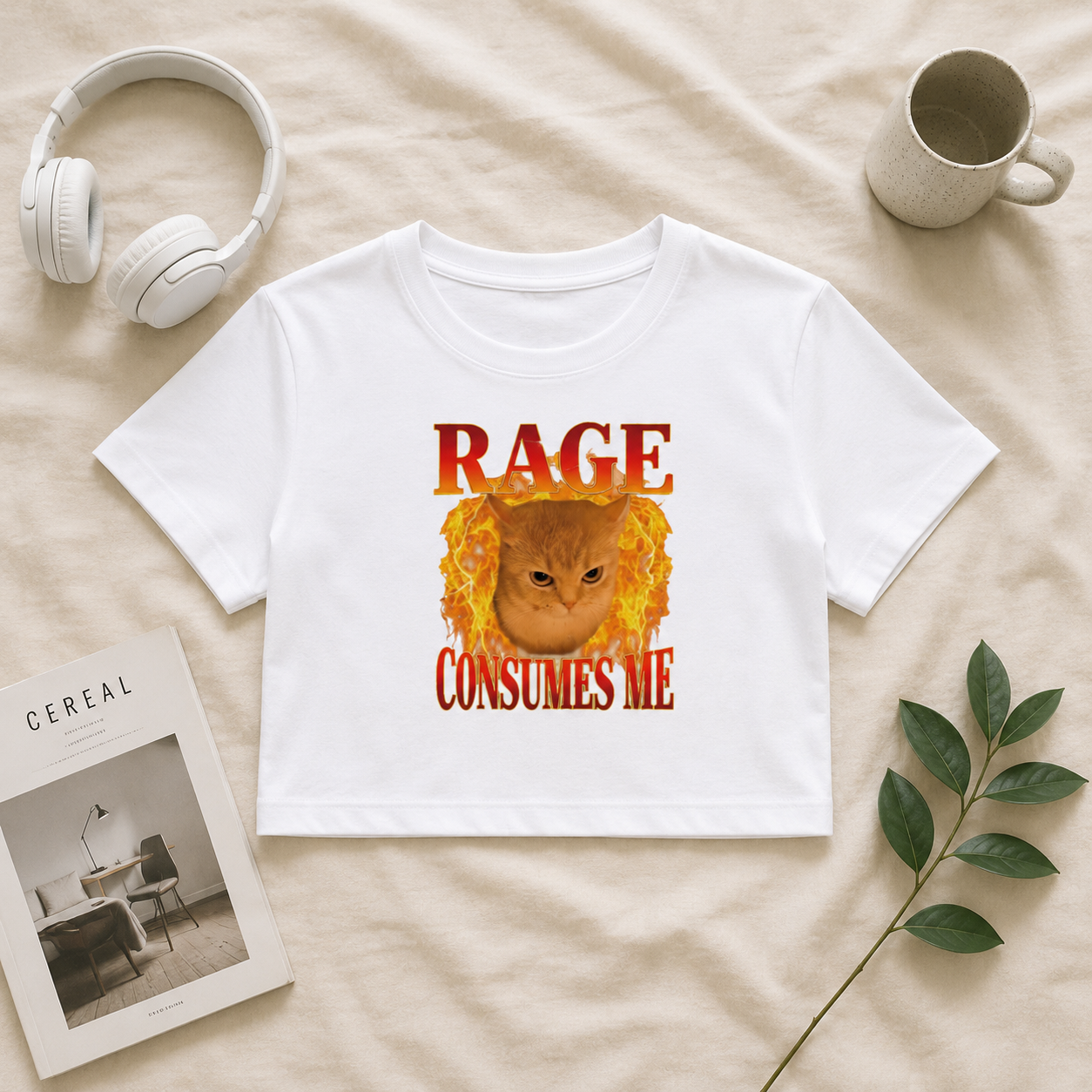 Rage Consumes me | Baby Tee | DTG printed