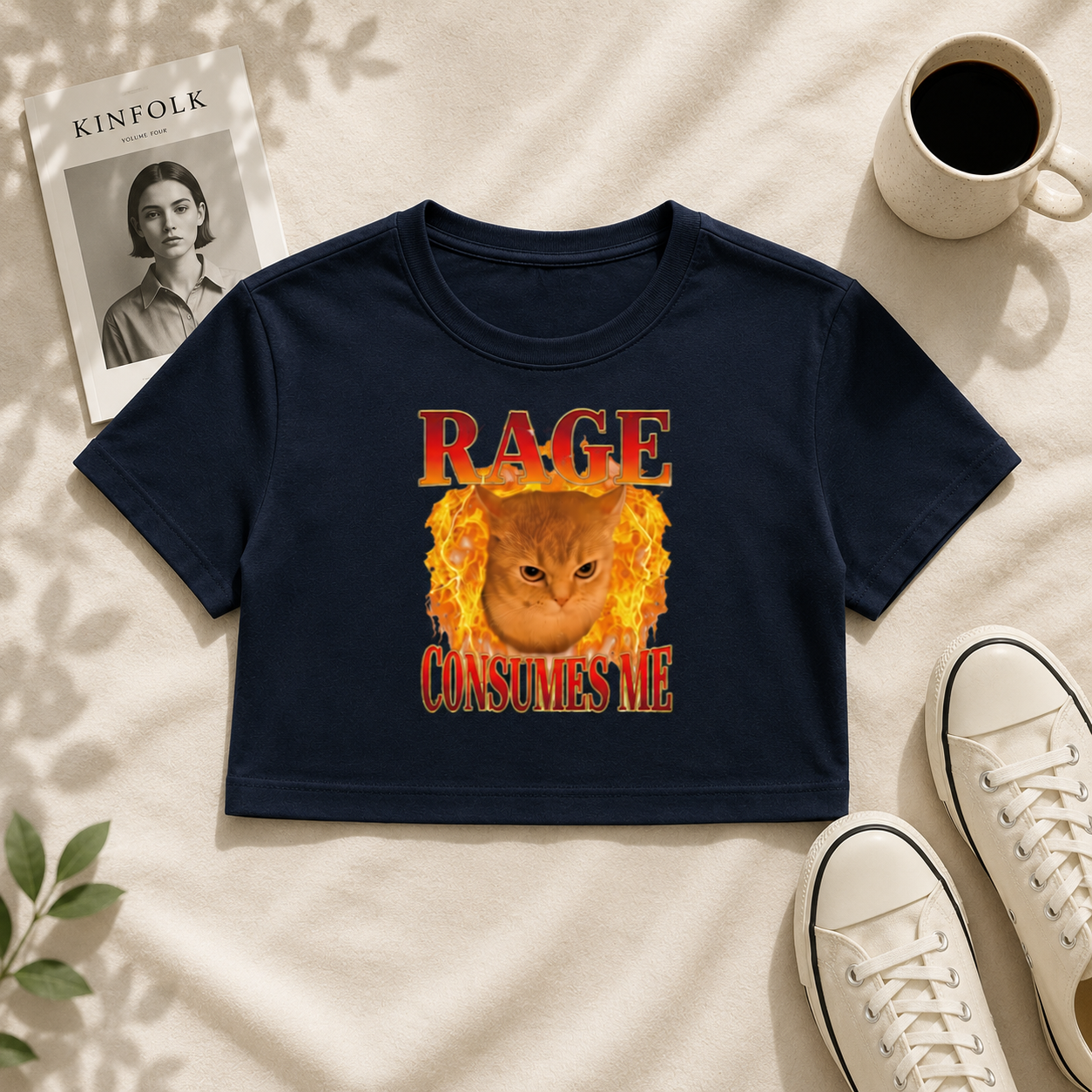 Rage Consumes me | Baby Tee | DTG printed