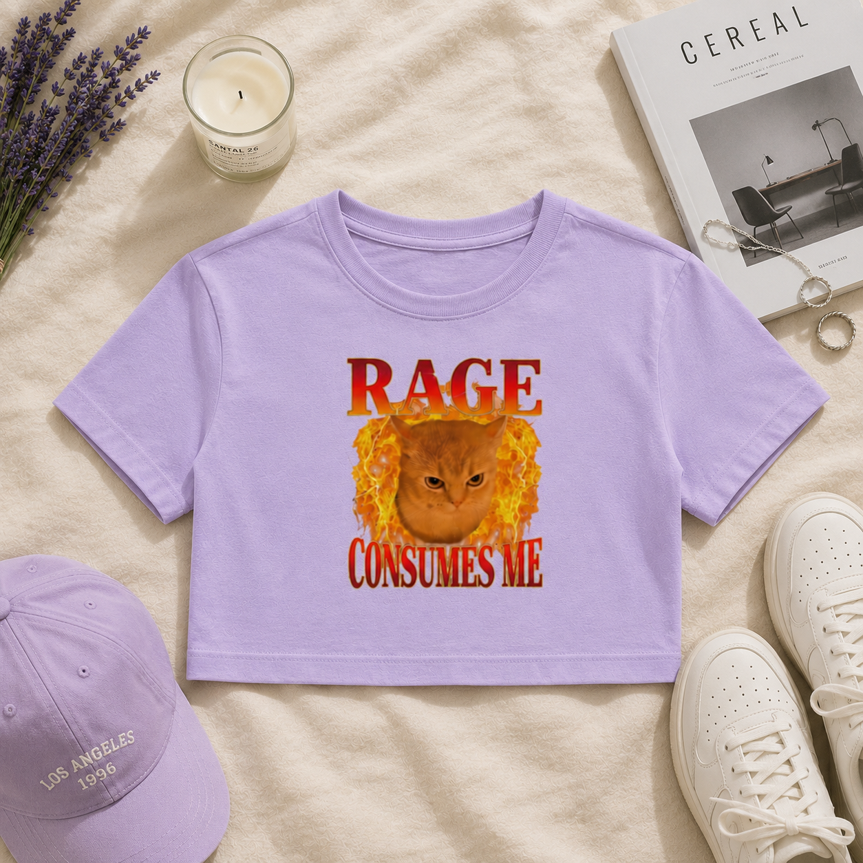 Rage Consumes me | Baby Tee | DTG printed