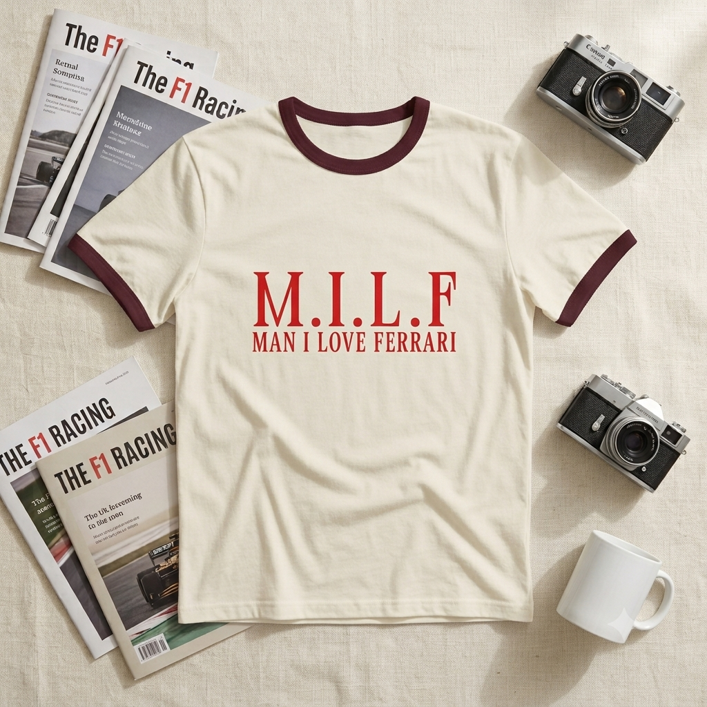 MILF | Ringer T-Shirt | DTG printed
