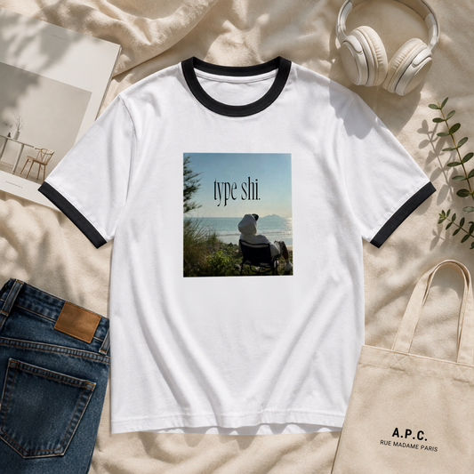 Type Shi. | Ringer T-Shirt | DTG printed