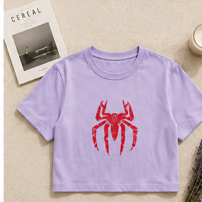 Spiderman Baby Tee | Crop Top | DTG Printing