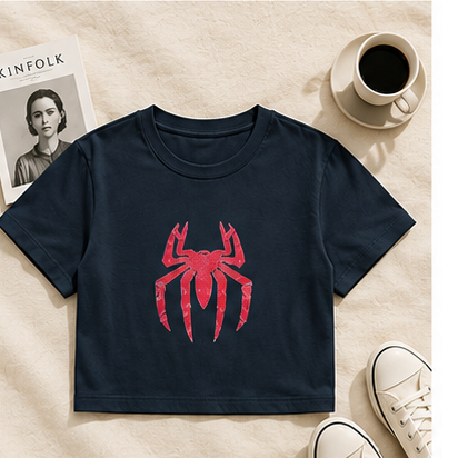 Spiderman Baby Tee | Crop Top | DTG Printing