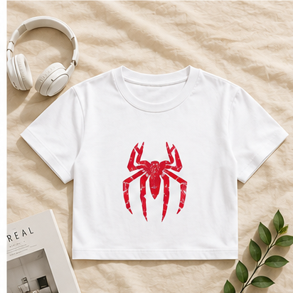 Spiderman Baby Tee | Crop Top | DTG Printing